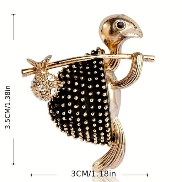 Walking Tortoise Brooch Women Clothes Accessories Crystals Turtle Brooch - Picture 6 of 6